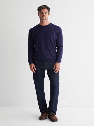 SILK & CASHMERE Knit cardigan in Blue