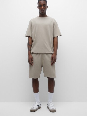 Pull&Bear Jogginganzug in Beige: Vorderseite