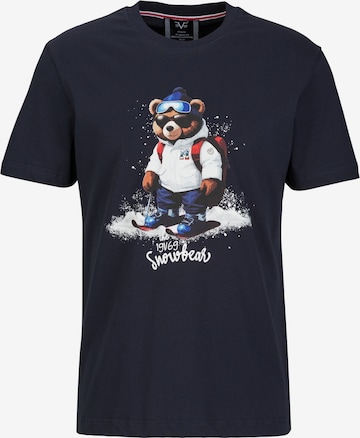 19V69 ITALIA - Camisa 'Rafael Snowbear' em azul: frente