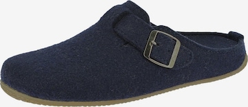 Living Kitzbühel Hausschuh 'Filz' in Blau: Vorderseite