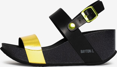 Bayton Sandaler 'Selene' i gul / sort, Produktvisning