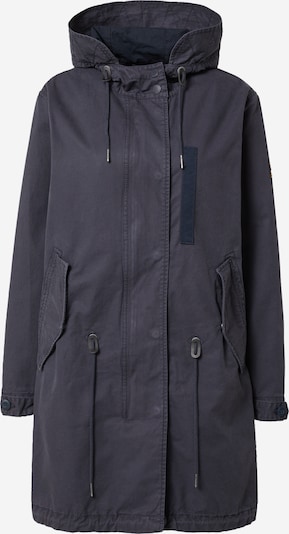 Superdry Parka mi-saison en bleu nuit, Vue avec produit