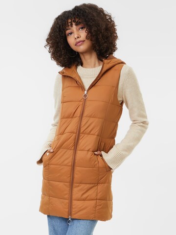 JDY Vest 'ZULU' in Brown: front