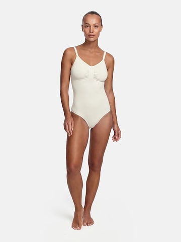 cfab (formerly creamy fabrics) Shapingbody 'Bodysuit Sculpting Shapewear mit Slip' in Beige