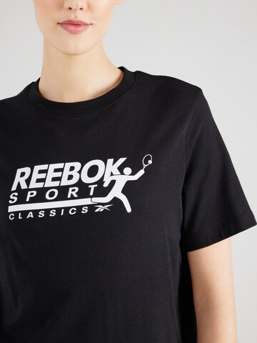 juoda Reebok Sportiniai marškinėliai