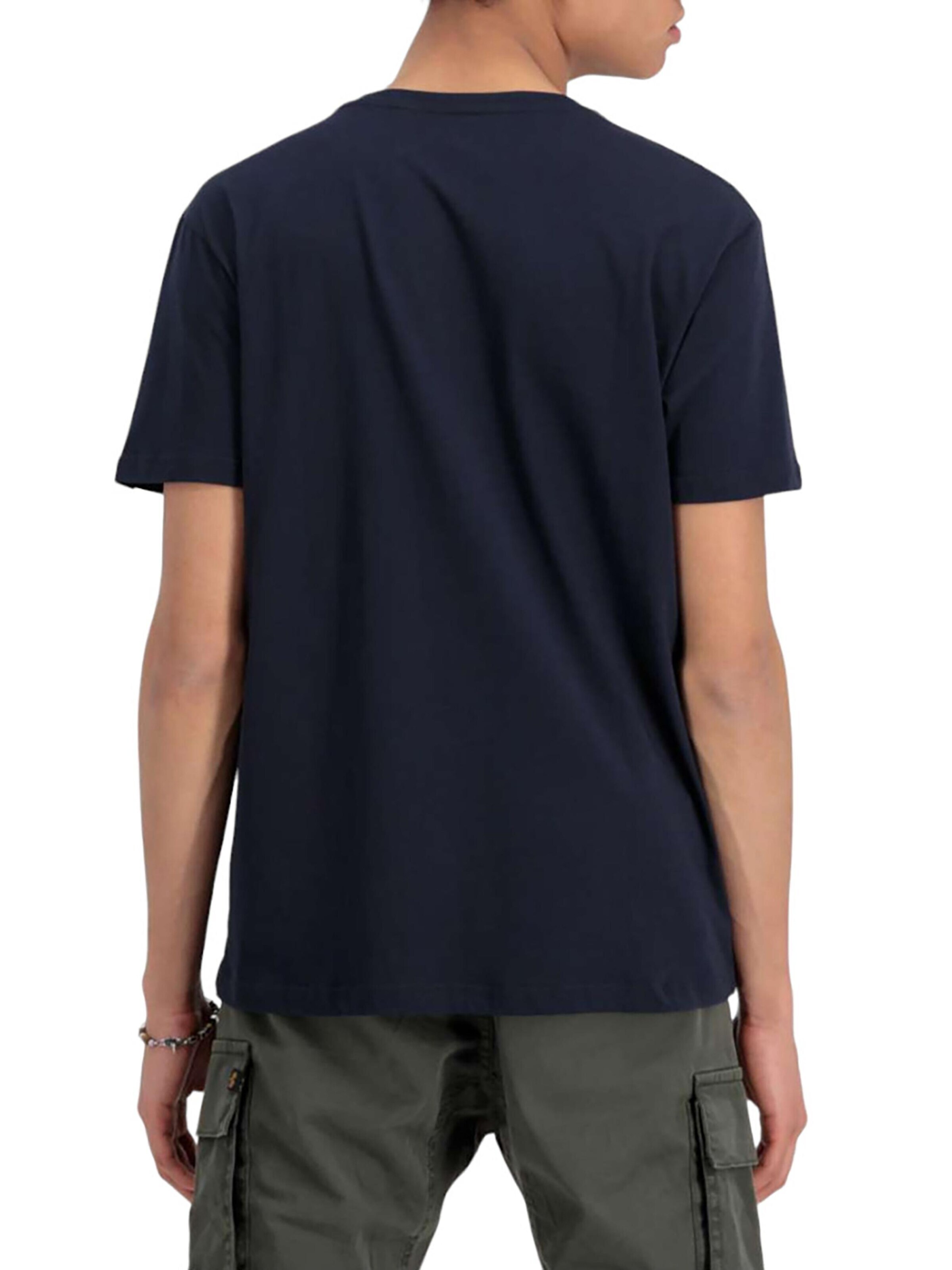 ALPHA INDUSTRIES Shirt 'Alpha Label'‌ in Blau