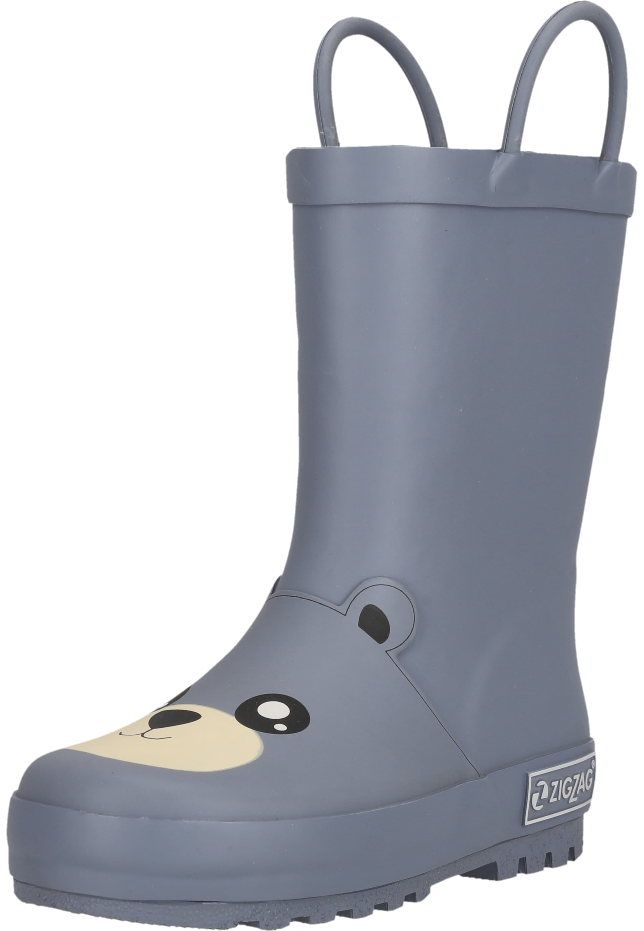 ZigZag Rubber Boots 'Solene' in Blue: front