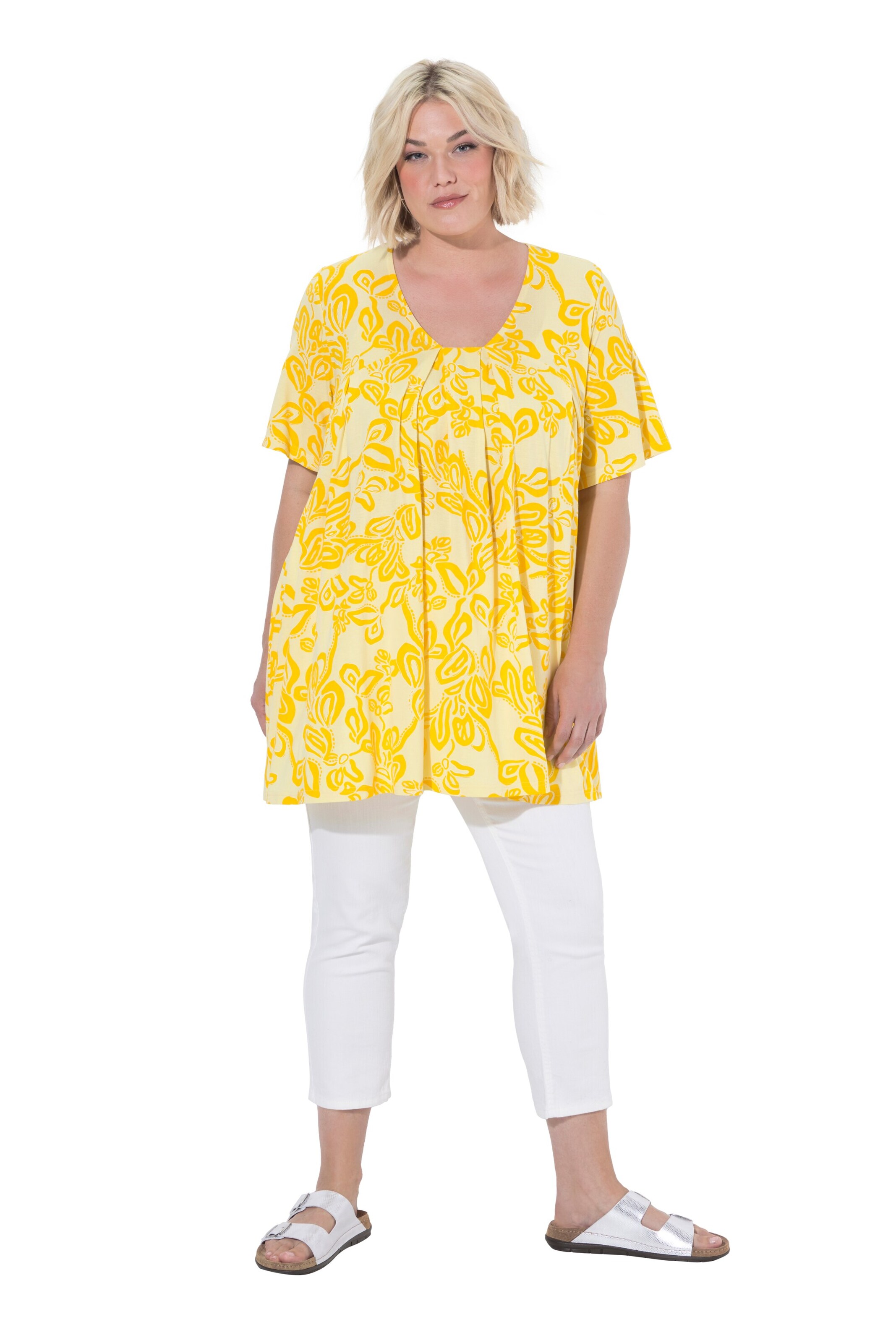 Ulla Popken Shirt in Gelb: Vorderseite