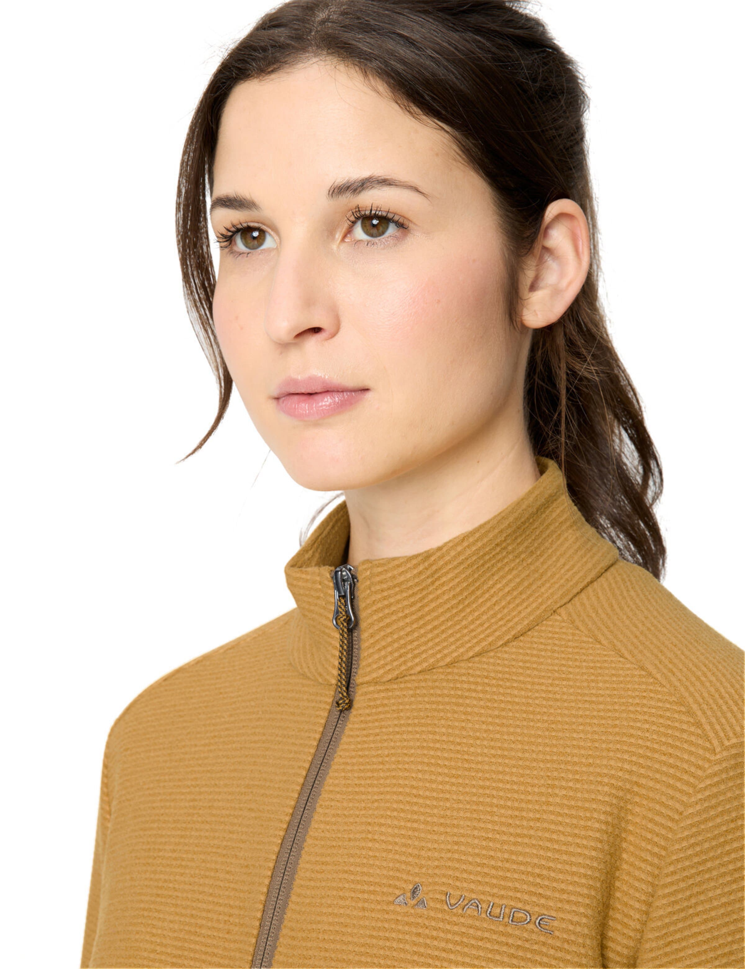 VAUDE Functionele fleece jas 'Strathcona' in Bruin