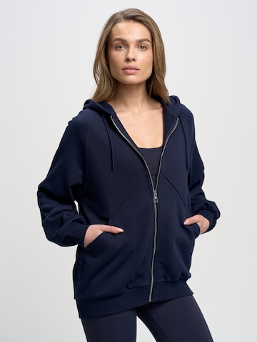 BIG STAR Zip-Up Hoodie 'Zinaida' in Blue