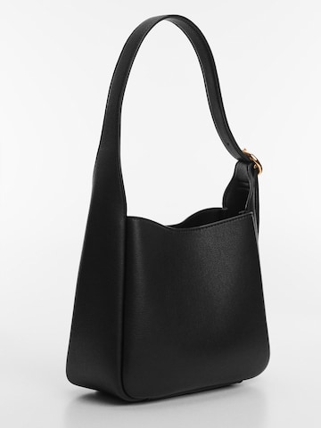 MANGO Schultertasche 'SALVA' in Schwarz