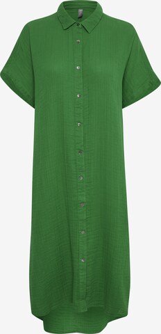 CULTURE Shirt Dress in Green: front