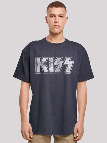 F4NT4STIC Shirt 'Kiss' in Blauw: voorkant
