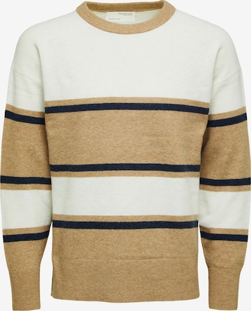 SELECTED HOMME Pullover 'Stace' in Braun: predná strana