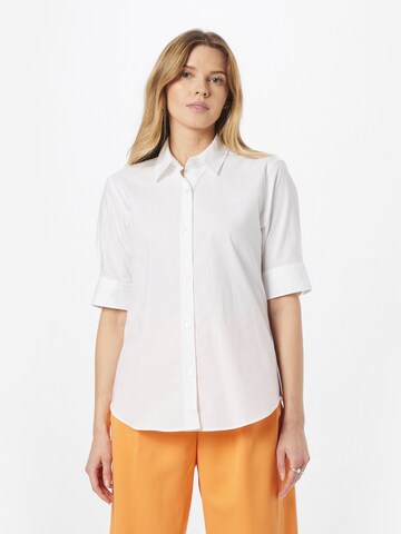 HUGO Bluse 'The Summer' in Weiß: Vorderseite