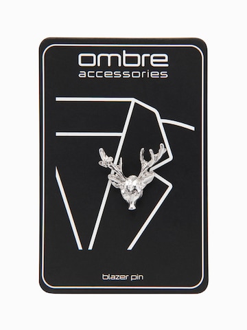 Ombre Brosch i silver: framsida