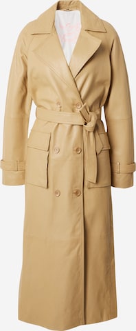 FREAKY NATION Between-Seasons Coat 'New Desire' in Brown: front