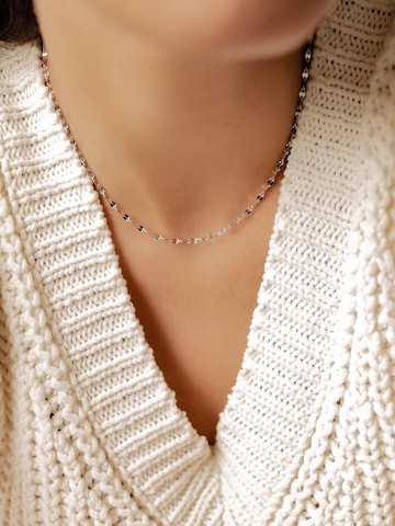 Hey Happiness Necklace 'Rolo Choker' in Silver: front