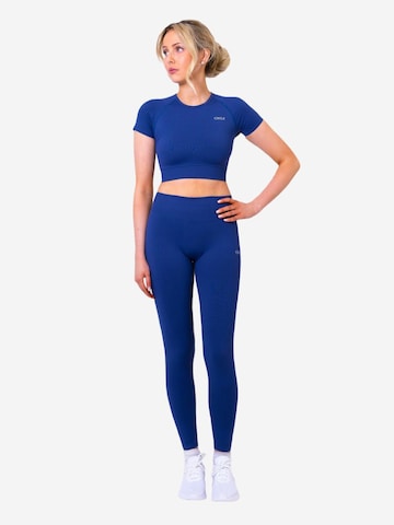 OYOJ Skinny Leggings 'Nova Active Scrunch Tights - Navy' i blå