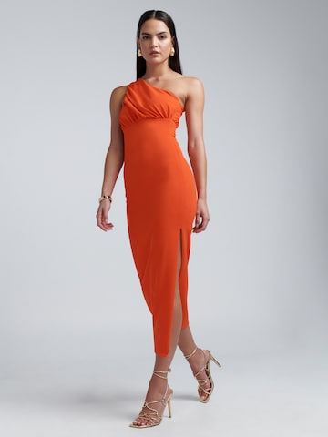 BWLDR Cocktailkleid in Orange: Vorderseite