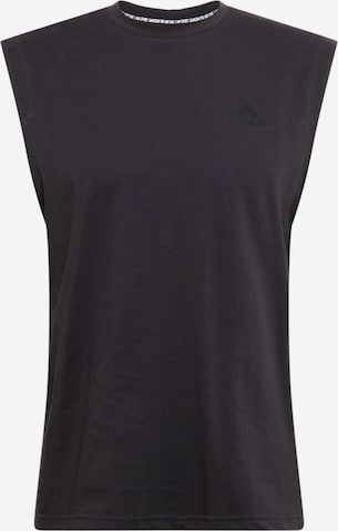 T-Shirt fonctionnel ADIDAS SPORTSWEAR en noir : devant