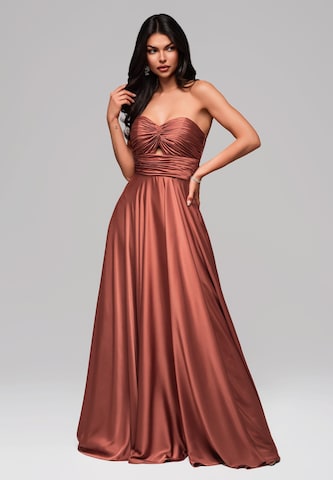 Robe de soirée 'Coraline' Ombre en marron