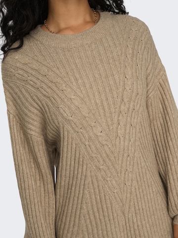 ONLY Knitted dress 'Allie' in Beige