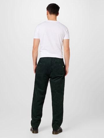 HUF Loose fit Pleat-front trousers in Green