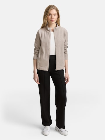 TOM TAILOR Sweat jacket in Brown