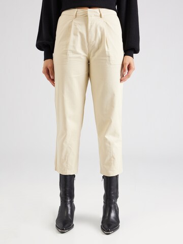 regular Pantaloni con pieghe di Dorothy Perkins in beige: frontale