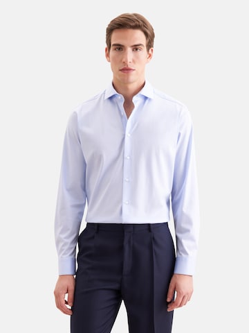 Coupe regular Chemise business SEIDENSTICKER en bleu : devant