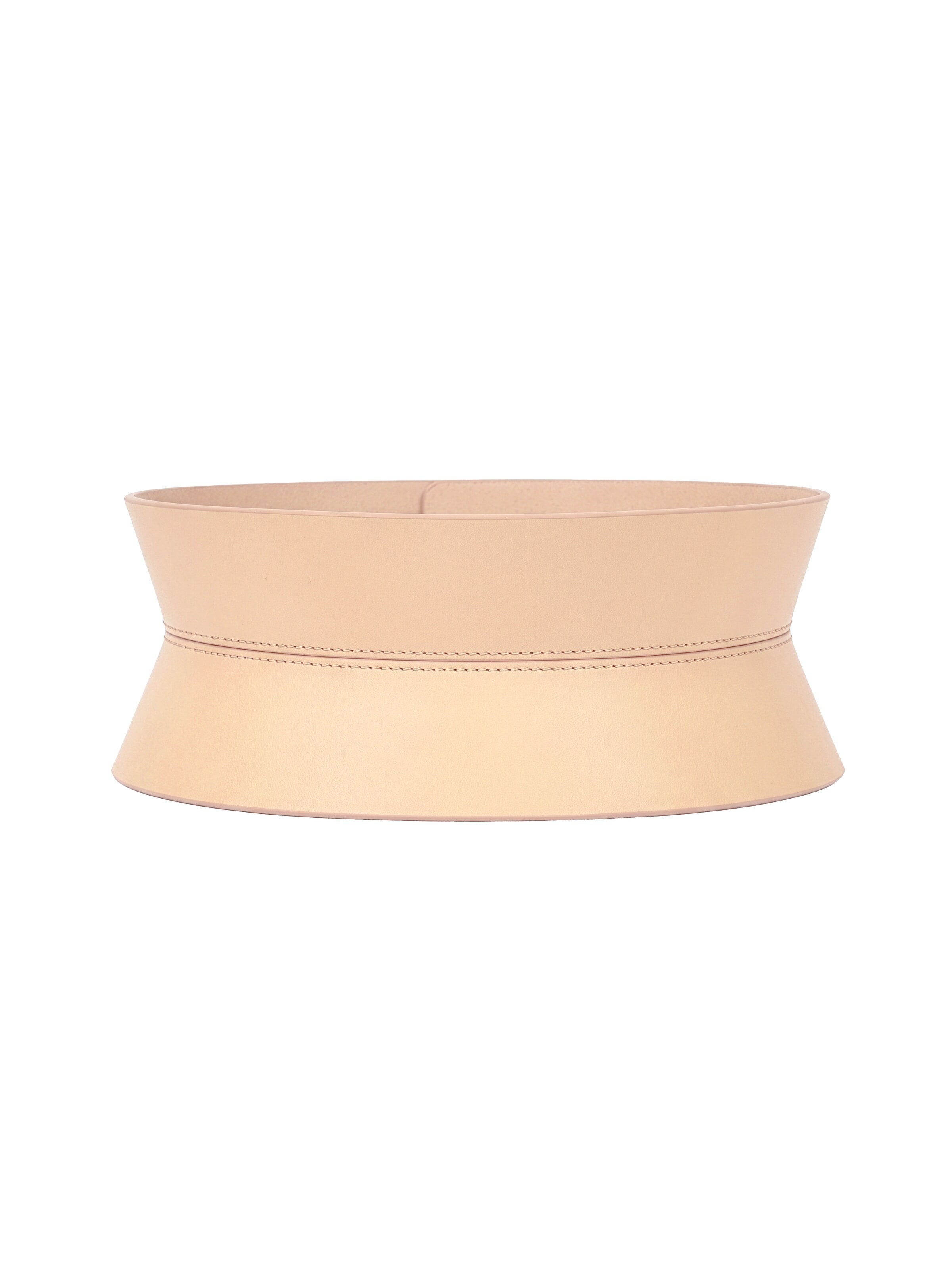 Haute Cuir Belt 'Sablier Corset Belt' in Beige: front
