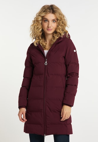 DreiMaster Maritim Winter Coat in Red: front