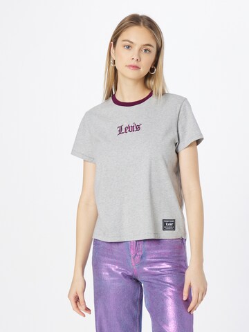 LEVI'S ® Тениска 'Graphic Classic Tee' в сиво: отпред