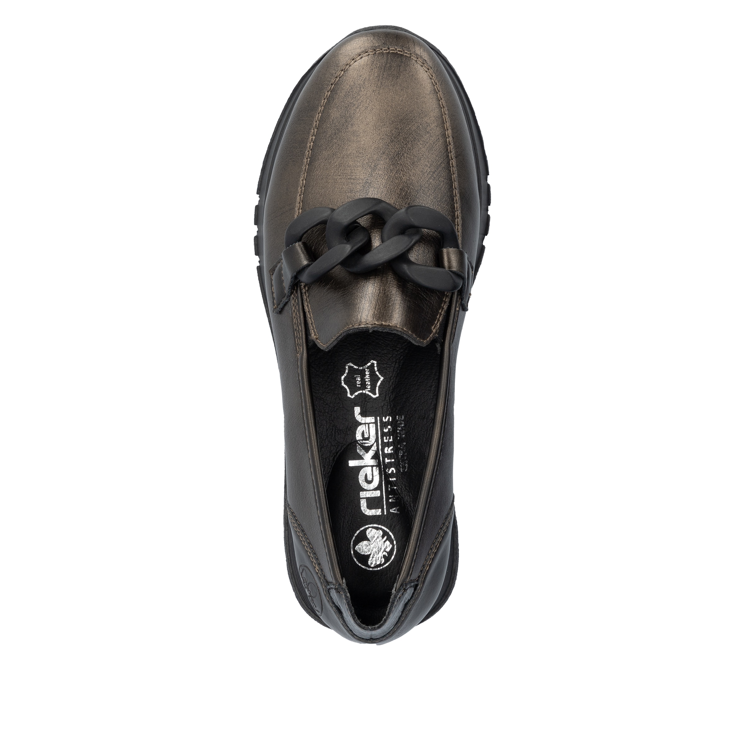 Chaussure basse Rieker en bronze