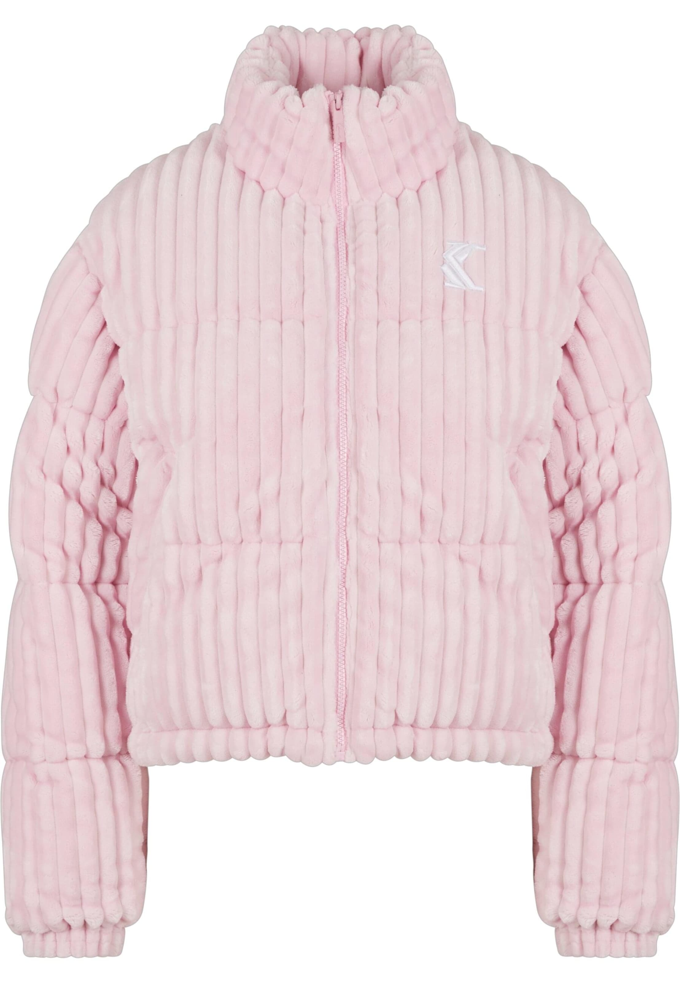 Karl Kani Übergangsjacke in rosa / weiß, Produktansicht