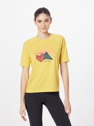 Maloja Performance Shirt 'Dambel' in Yellow: front