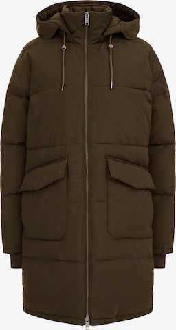 WE Fashion Winterparka in Groen: voorkant