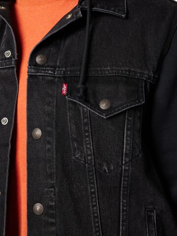 LEVI'S ® Jacke 'Levi's® Men's Hybrid Hoodie V Trucker Jacket' in Schwarz