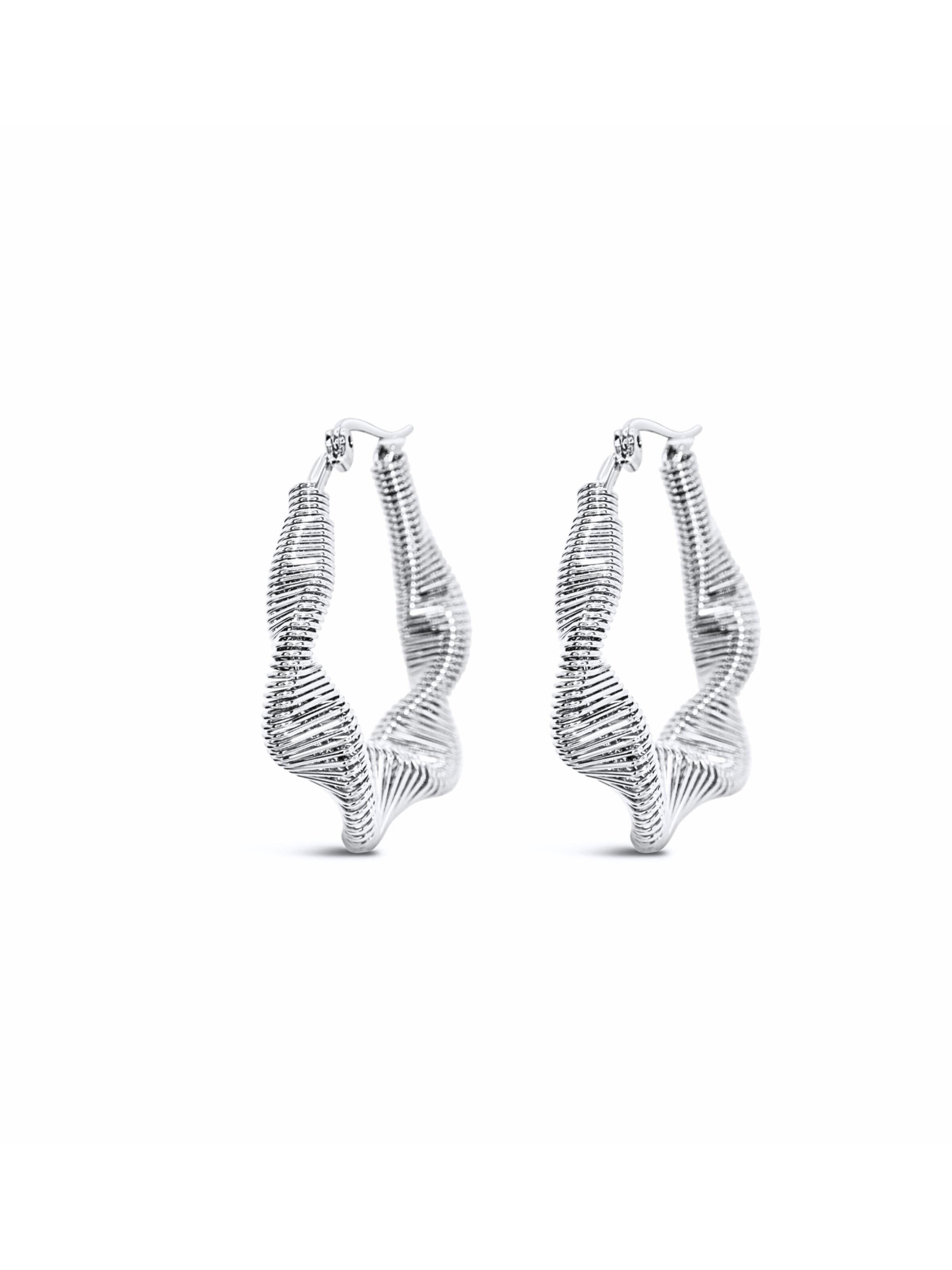 ARS-ARGENTI Ohrringe 'SCULPTURA HELIX HOOPS - silver'‌‌ in Silber