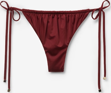 CALZEDONIA Bikini Bottoms 'Shiny Satin' in Red: front
