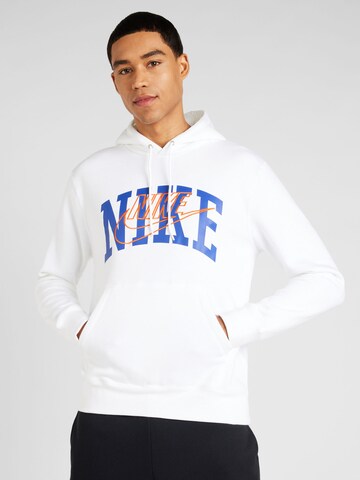 Nike Sportswear Sweatshirt 'CLUB' in Weiß: predná strana