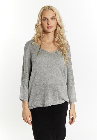 Pull-over IZIA en gris : devant