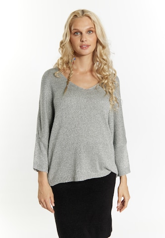 Pull-over IZIA en gris : devant