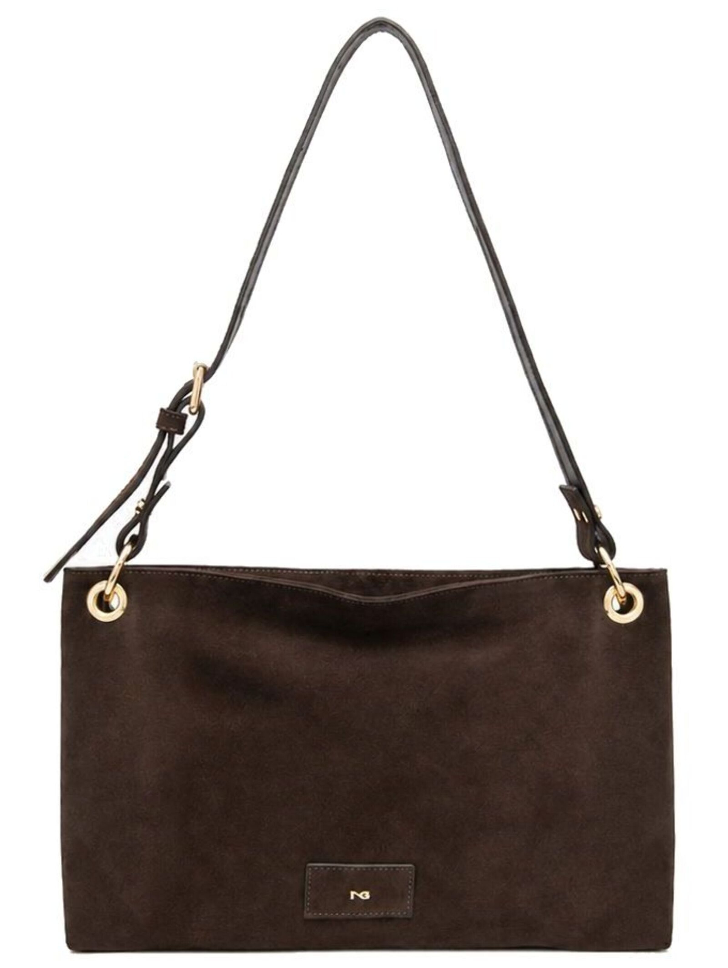 Borsa a spalla in One Size Nero Giardini di colore marrone scuro, Visualizzazione prodotti