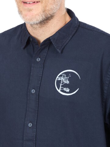 Regular fit Camicia 'Circle' di Life-Tree in blu