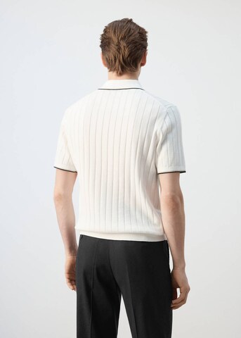MANGO MAN Poloshirt 'Baluard' in Weiß