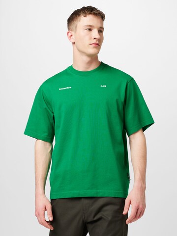 T-Shirt G-Star RAW en vert : devant