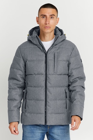 INDICODE JEANS Winter Jacket in Grey: front