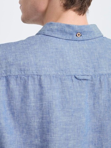 Kronstadt - Regular Fit Camisa 'Heart' em azul